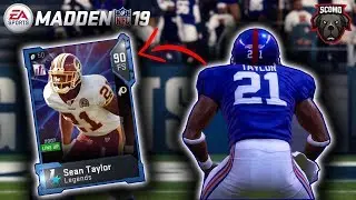 Full Legend! 90 Overall Sean Taylor Debut! Madden NFL 19 Gameplay