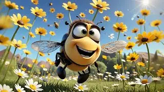 Six Tiny Bees Count Their Wings | Fun Counting Song for Kids | Nursery Rhymes and Baby Songs