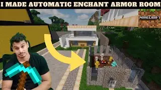 I Made A Semi auto Enchanted Armor Room | Minecraft Gameplay Hindi |