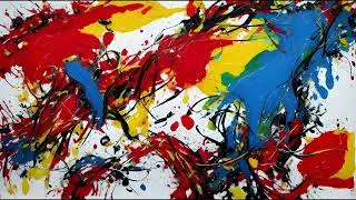 Jackson Pollock Style | AI Art | Lofi Music | Screensaver For TV