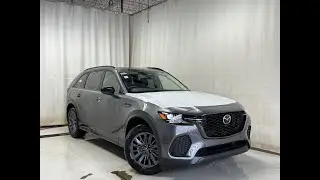2025 Mazda CX-70 MHEV GS-L AWD Review (MACHINE GREY METALLIC-BLACK) - Park Mazda