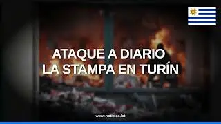 Grupo violento ataca redacci&oacute;n de diario italiano La Stampa en protesta por Palest // Noticias.lat