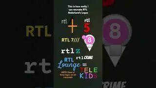 This is how easily I can recreate RTL Nederland's Logos #shorts #talent #rtl #edits