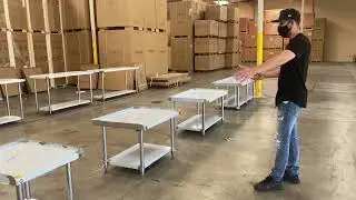 18 GAUGE ALL STAINLESS STEEL EQUIPMENT STAND WITH UNDERSHELF 28-24 36 48 60 72
