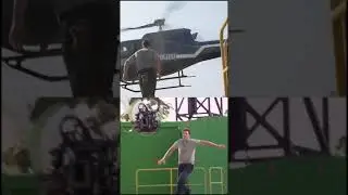 Captain America Stops Helicopter | Behind the scenes #shorts