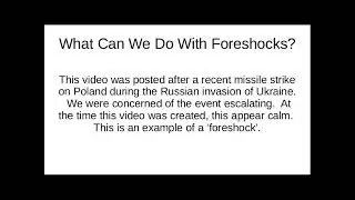 What Can We Do With Foreshocks?
