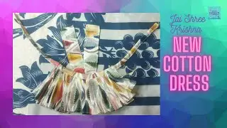 Summer special easy cotton dress for ladoo gopal #ourpassion #ourpassioncorner #new #dressdesign