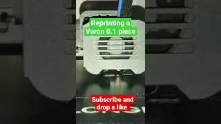 Reprinting a Voron 0.1 piece