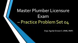 Master Plumber Licensure Exam - Practice Problems 04