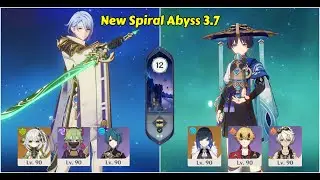 New Spiral Abyss 3.7 | Ayato Hyperbloom & Wander DoublePyro | Genshin Impact