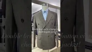 Double breasted elegance with a modern twist #menswear #bespokesuit