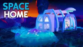 FLOATING SPACE HOME 🪐 // Sims 4 Speed Build