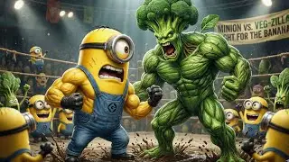 MINIONS vs GIANT CABBAGE MONSTER in an EPIC ARENA BATTLE, THEY MUST WIN! 🥬🔥 | Funny Minion Cartoon