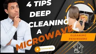 How to deep cleaning a microwave like a pro/ 4 steps(tips)
