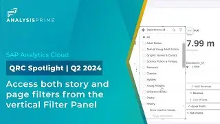 Access both story and page filters from the vertical Filter Panel