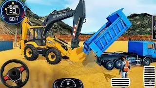 City Road Construction Simulator 3D 🚧 | Heavy Excavator & Truck (Android Gameplay)