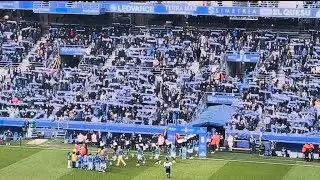 Real Oviedo 1 - Real Betis 1; salida al campo. 