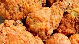 Crispy fried chicken 🍗||KFC style chicken 🐔🍗😋crunchy flavourful and yum||