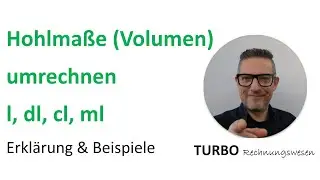 Hohlma&szlig;e umrechnen l dl cl ml SC