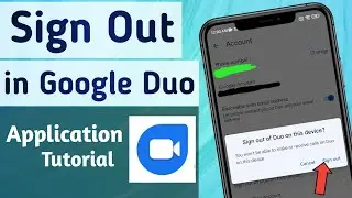How to Sign out in google duo App
