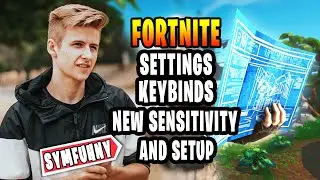 SymFuhny New Fortnite Settings keybinds New Sensitivity and Setup [Chapter 2 Season 5]