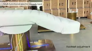 Beauty Salon Led Lights Extension Eye Lash Massage Table 3 Motor Electric Facial Cosmetic Salon Bed