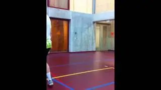 Eddy Boerman training aangepast badminton