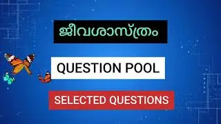 QUESTION POOL- selected questions -biology🌿#hsanaturalscience #keralapsc