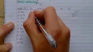 Spearman's Rank tutorial