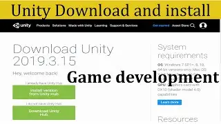 #Unity Download and install | #Game_development | Bangla tutorial