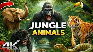 Beauty Of Wild Animals In Jungle / ब्यूटी ऑफ़ वाइल्ड एनिमल इन जंगल - 4K Ultra HD Video 