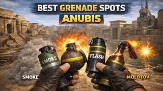ALL IMPORTANT UTILITY ON ANUBIS IN CS2! #csgo #cs2 #counterstrike