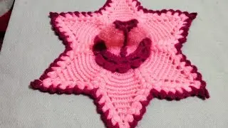 How to make a crochet star shape dress for 8no. laddu Gopal