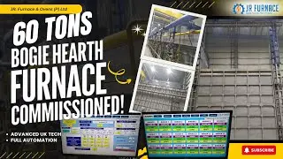 60 Tons LPG-Fired Bogie Hearth Stress Relieving Furnace | PLC + SCADA | Pulse Firing