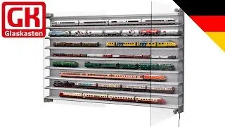 Einsetzen der H0 und N Modelle in die Glaskasten Modellbahn Vitrine (4 von 4)