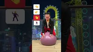 Kozo dances on the balance ball🌏🌏🌏