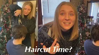 CUTTING BOYFRIEND'S QUARANTINE HAIR (with kitchen scissors)