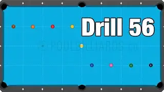 Drill 56:Good practice to develop pool playing skill level.