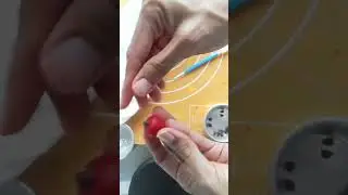 cherry/capsicum fondant 😅☺️