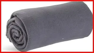 World's Best Cozy Soft Microfleece Travel Blanket, 50 x 60 Inch, Charcoal