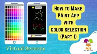 Paint в MIT App Inventor | Приложение для рисования MIT App Inventor (часть 1) | Палитра цветов M...