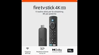 Fire TV Stick 4K Max di Amazon (Ultimo modello) streaming con supporto per Wi-Fi 6E