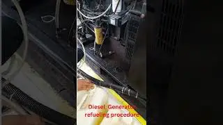 Diesel Generator refueling procedure #electrical #shorts #short #shortvideo