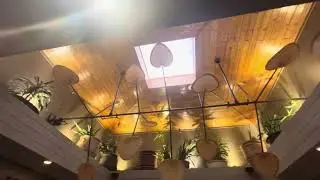 Cheddar&rsquo;s Palm Leaf Ceiling Fan 
