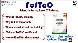 FoSTaC Manufacturing Level 2 Training - Explained ✅ | Watch this video before Enroll