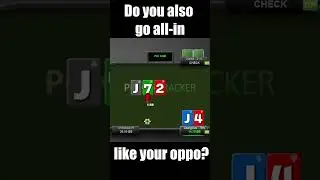 Unbelievable Poker Hand: J4 Makes a Miracle on the River! Can You Believe It? 🎉