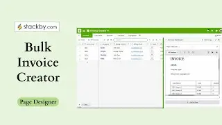 Create Bulk Invoices in Minutes with Stackby Page Designer