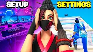VOICI MON SETUP ET MES PARAMETRES INCROYABLES POUR FORTNITE  !  ( Gaucher )  😱