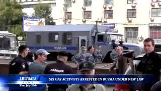 Six Gay Activists Arrested In Moscow Under New Law
