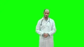 Serious Male Doctor Talking To the Camera on a Green Screen, Chroma Key | Stock Footage - Videohive